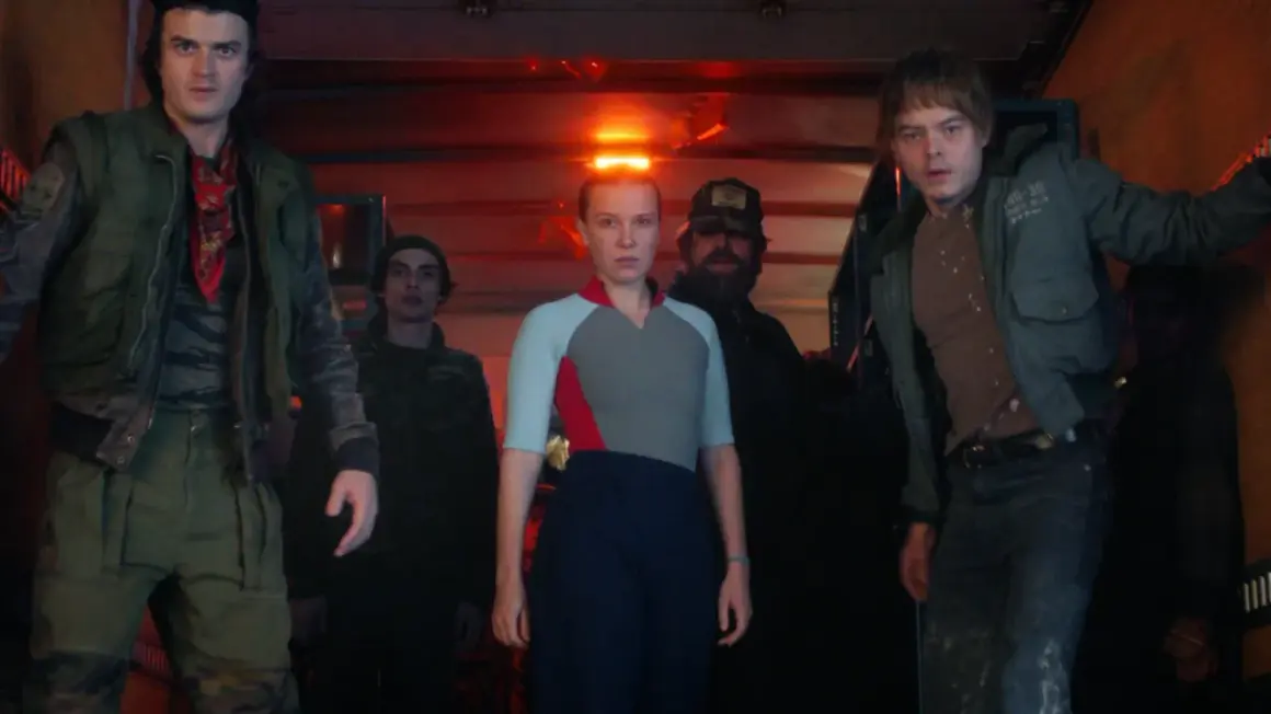 Steve, Jonathan, Eleven und Freunde sind bereit für den Kampf in Stranger Things Staffel 5.