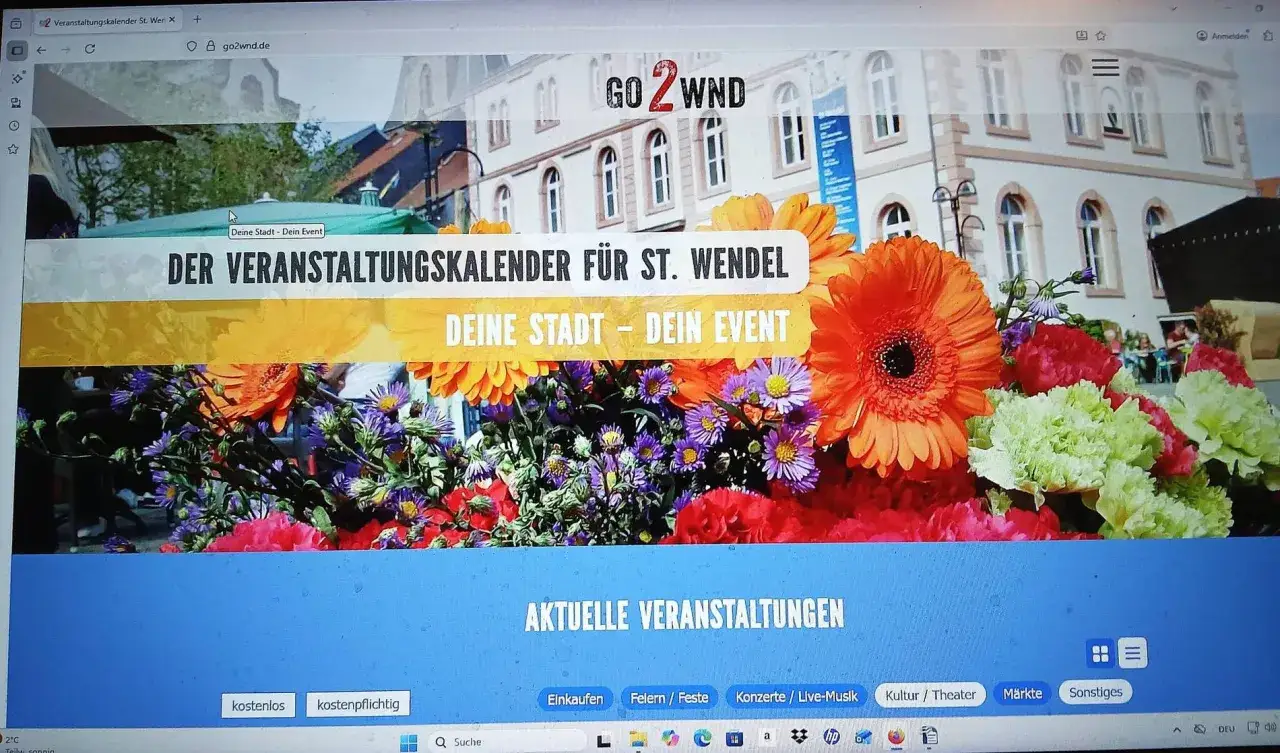 Veranstaltungskalender f&uuml;r St. Wendel: 